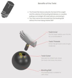 JoPo Twist Inner Sleeve With 1 1/4" Slug Blue/Blue -Best Bowling Store 391dff54 bd70 49ac 8a8f 5e4bb8d76dae