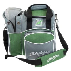 KR Strikeforce Flexx Single Tote Grey/Green -Best Bowling Store 3ff83c90 50e9 4446 a121 f5c4e08922ff