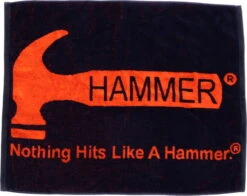Hammer Loomed Towel Black/Orange