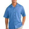 Port Authority Mens Easy Care Camp Shirt Blue -Best Bowling Store 60d46d10 2d65 4c0b bdf6 9dfc9b7c835a