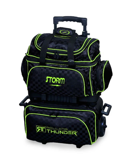 Storm Rolling Thunder 4 Ball Roller Checkered Black/Lime 3 Storm Rolling Thunder 4 Ball Roller Checkered Black/Lime