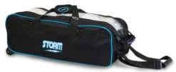 Storm 3 Ball Tournament Travel Roller/Tote Black/Blue