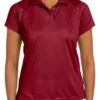Harriton Womens 4 Oz Polytech Polo Maroon -Best Bowling Store c2297f04 4611 4147 af57 fee312cf1f35