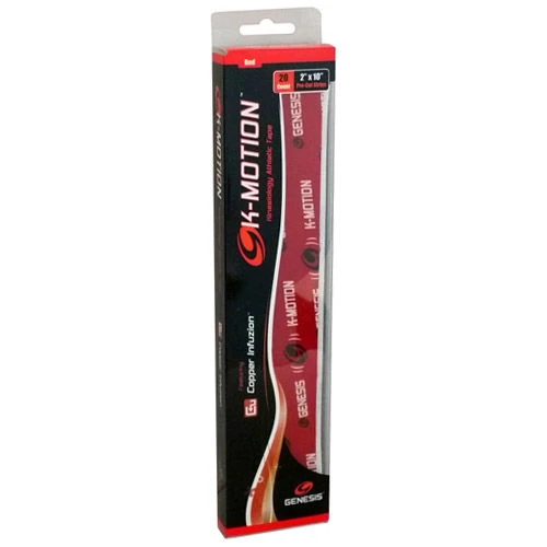 Genesis K-Motion Tape Pre-cut Red 3 Genesis K-Motion Tape Pre-cut Red