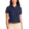 Port Authority Womens Silk Touch Polo Shirt Navy