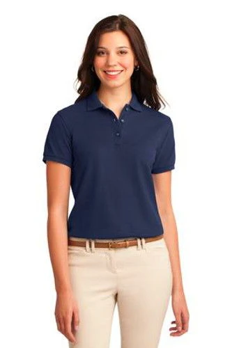 Port Authority Womens Silk Touch Polo Shirt Navy 3 Port Authority Womens Silk Touch Polo Shirt Navy