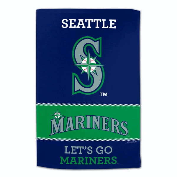 WinCraft MLB Towel Seattle Mariners 16X25" 3 WinCraft MLB Towel Seattle Mariners 16X25"