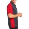 Sport-Tek Mens Colorblock Micropique Sport-Wick Polo Grey/Red -Best Bowling Store ff1ba35a 6c3e 45fb 99be 3123fdbaa193